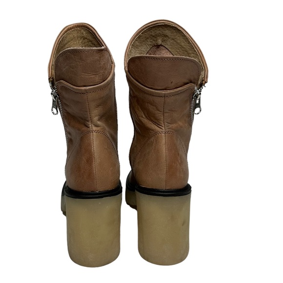 NWOT Free People Jack Zip Ankle Bootie Blush - Picture 7 of 15